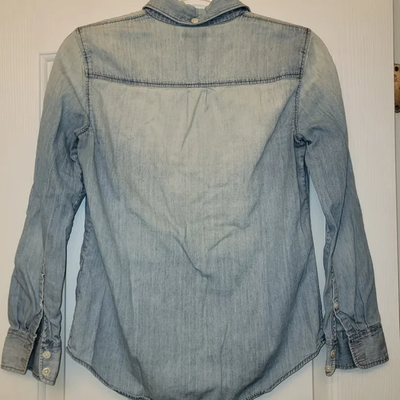 J. Crew Light Blue Denim Shirt - Picture 2 of 3